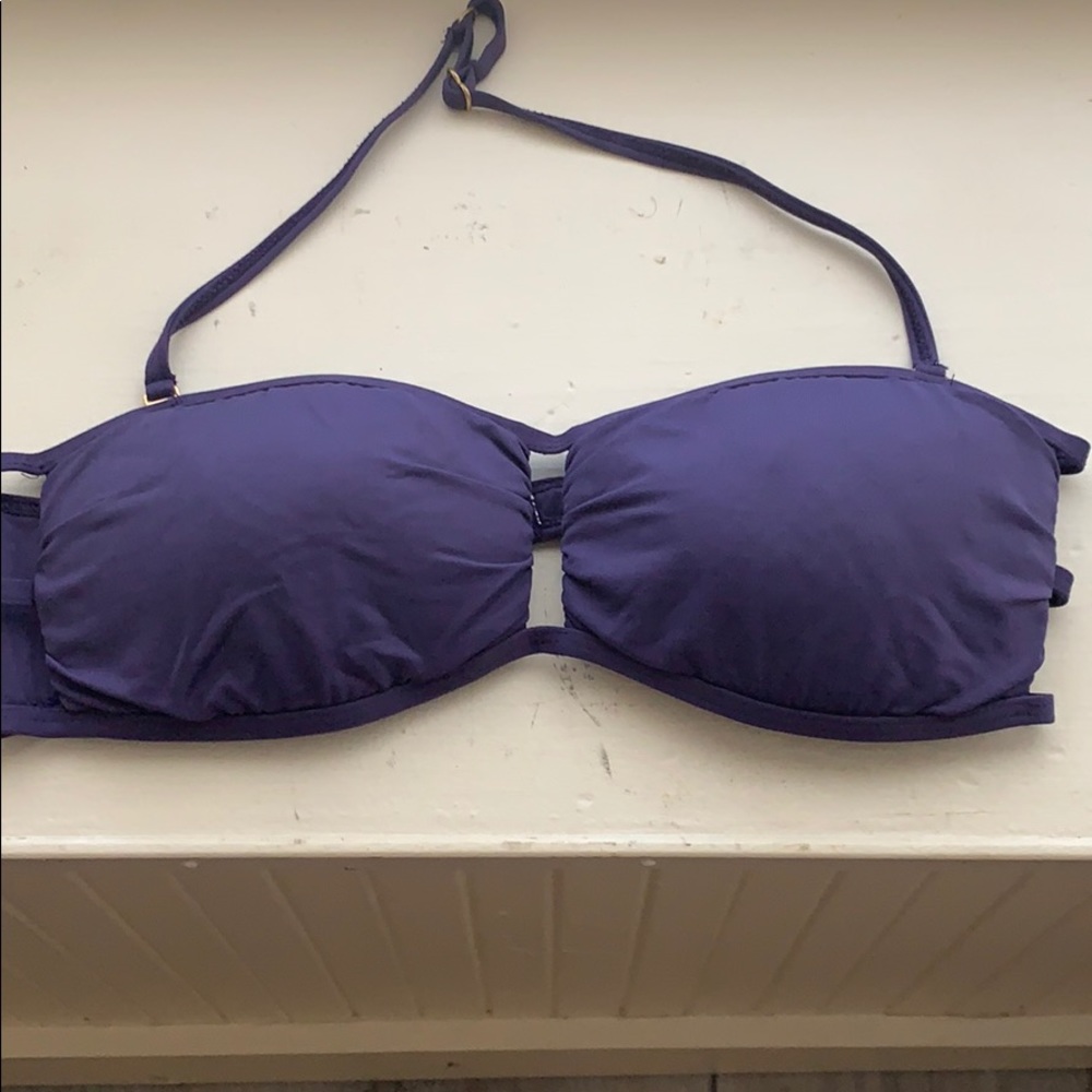Letarte swim top in purple